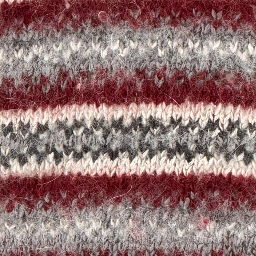 Vintage Womens Fair Isle Cabin Sweater Size M Silk Angora SOFT Crew Neck Granola - Picture 4 of 6